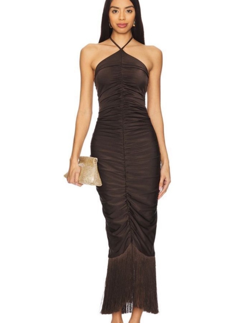Baobab Collection Zoe Dress in Maroon Chocolate